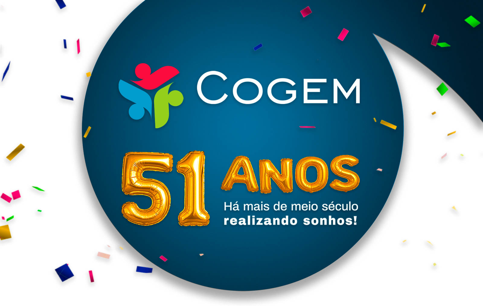 Cogem 51 anos